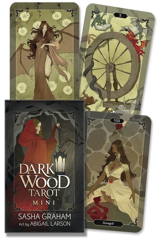 Dark Wood Tarot Mini Cards